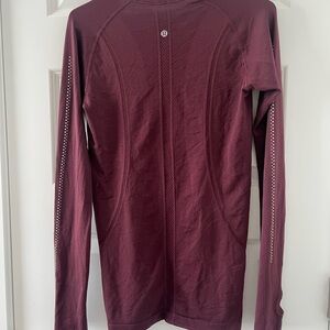 lululemon athletica Burgundy Long Sleeve Top